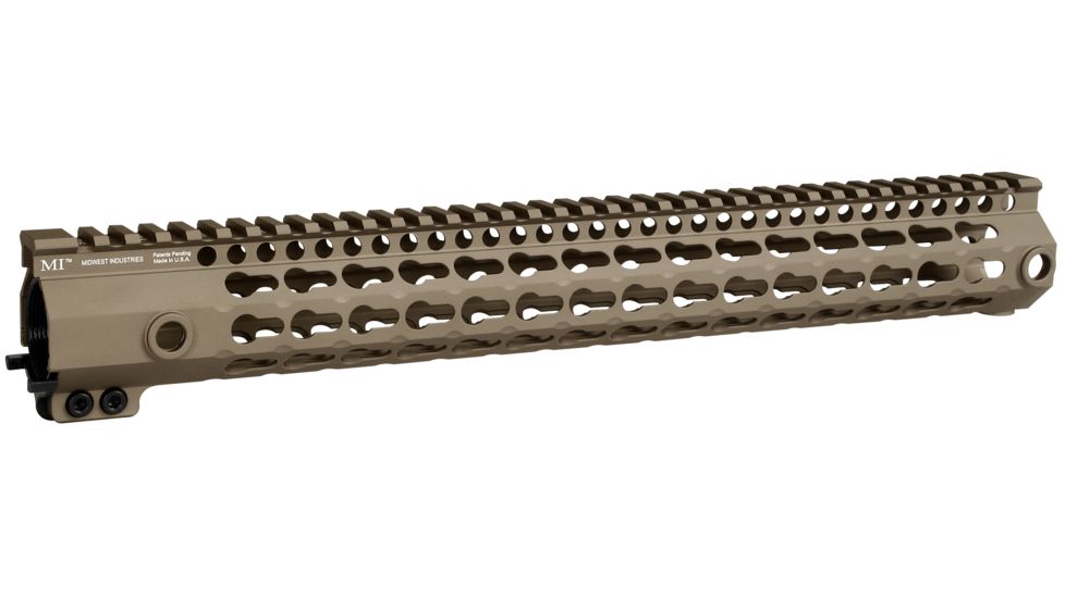 Midwest Industries 15in G3 KeyMod Handguard, Flat Dark Earth, MI-G3K15-FDE