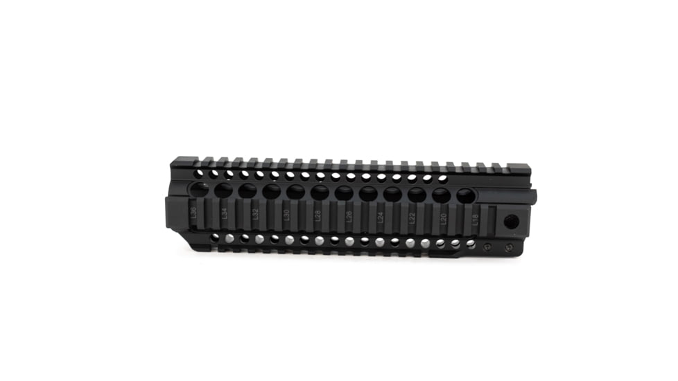 Midwest Industries 9.25in Combat Rail T-Series One Piece Free Float Handguard, Black, MI-CRT-9.25