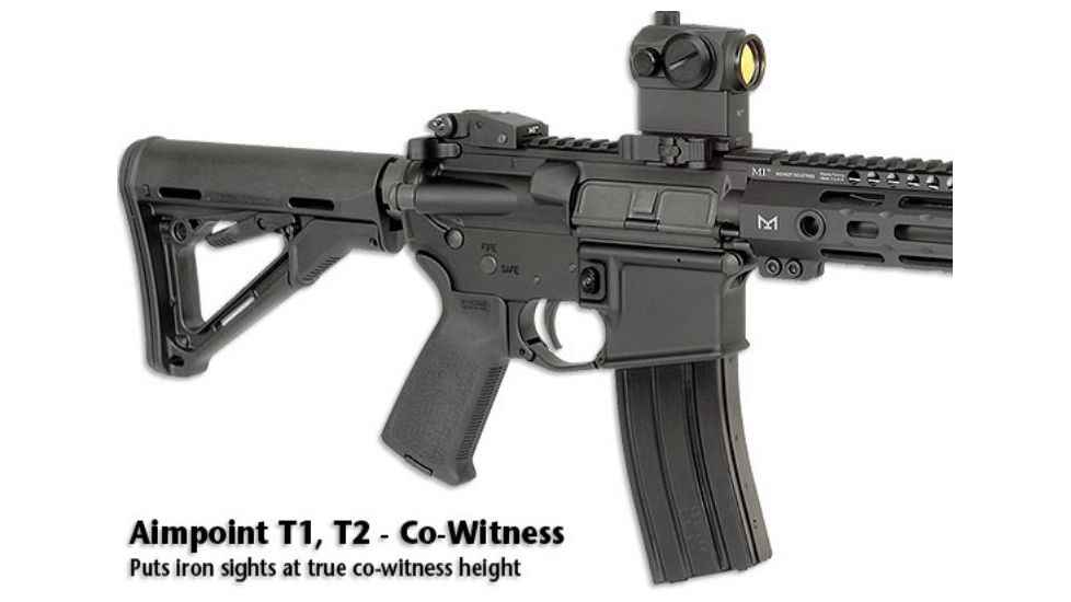 Midwest Industries Aimpoint T-1 Co-Witness QD Mount, Black, MI-QDT1-CO