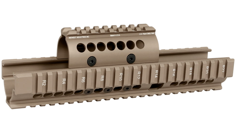 Midwest Industries AK-47/74 Extended Hand Guards, Flat Dark Earth, MI-AK-X-FDE