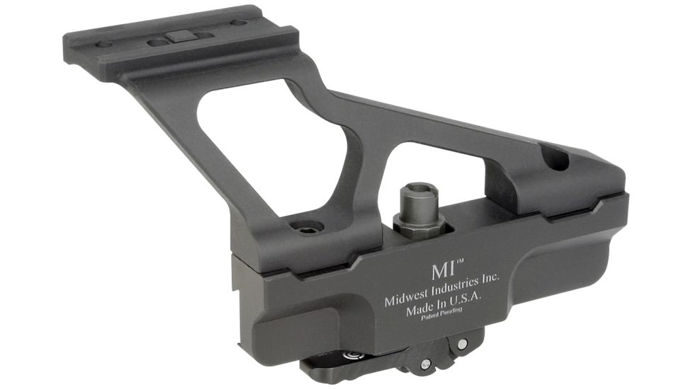 Midwest Industries AK 47/74 Generation 2 Aimpoint T1/Primary Arms M-06/Vortex Sparc Quick Detach Modular AK Scope Mount, Black, MWMI-AKSMG2-T1