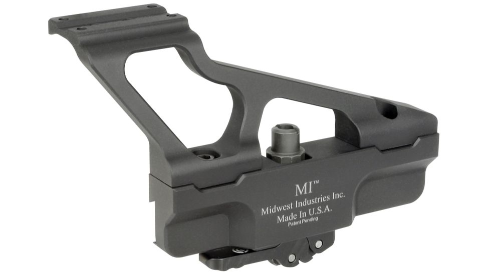 Midwest Industries AK 47/74 Generation 2 Trijicon MRO Quick Detach Modular AK Scope Mount, Black, MWMI-AKSMG2-MRO