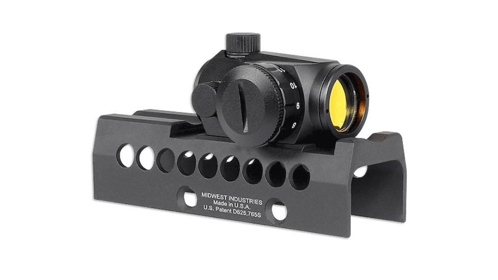 Midwest Industries AK-47/74 SS Yugo M-Lok T1/VS Top, Black, MI-AK-SS-Y70M-T1/VS