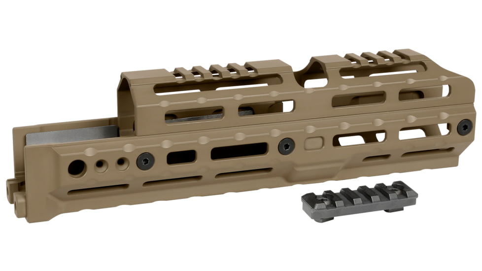 Midwest Industries AK Alpha Series M-LOK Handguard, FDE, 10 inch, MI-AK-ALPHA-10.0-FDE