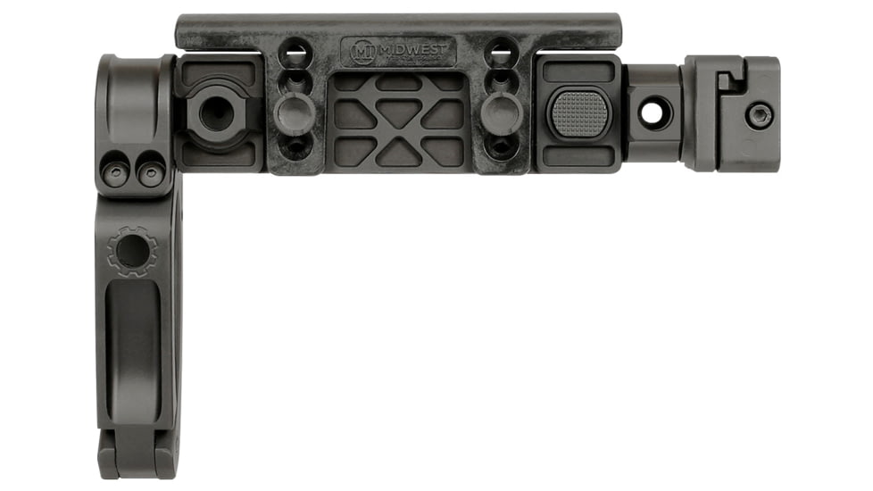 Midwest Industries Alpha Series Pistol Brace Adapter, Black, MI-AK-ALPHA-PBA