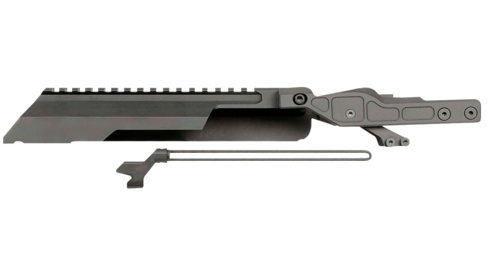 Midwest Industries AK Alpha Series Railed Top Cover, Black, MI-AK-ALPHA-RTC