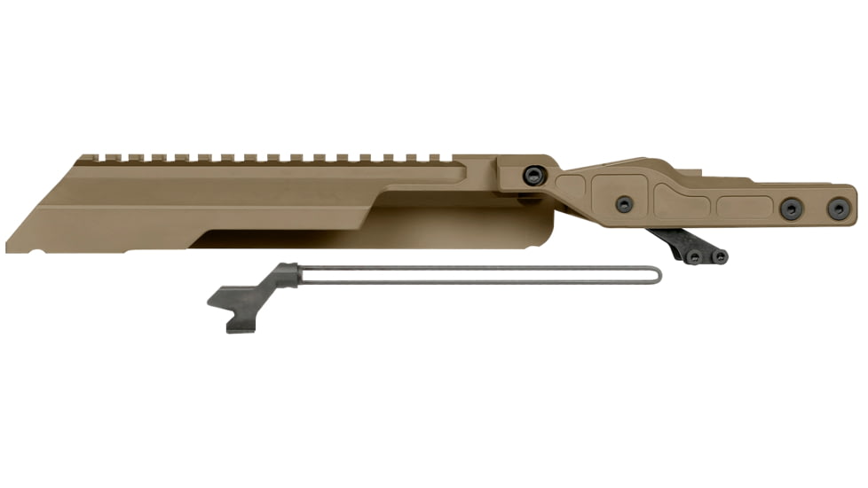 Midwest Industries AK Alpha Series Railed Top Cover, FDE, MI-AK-ALPHA-RTC-FDE
