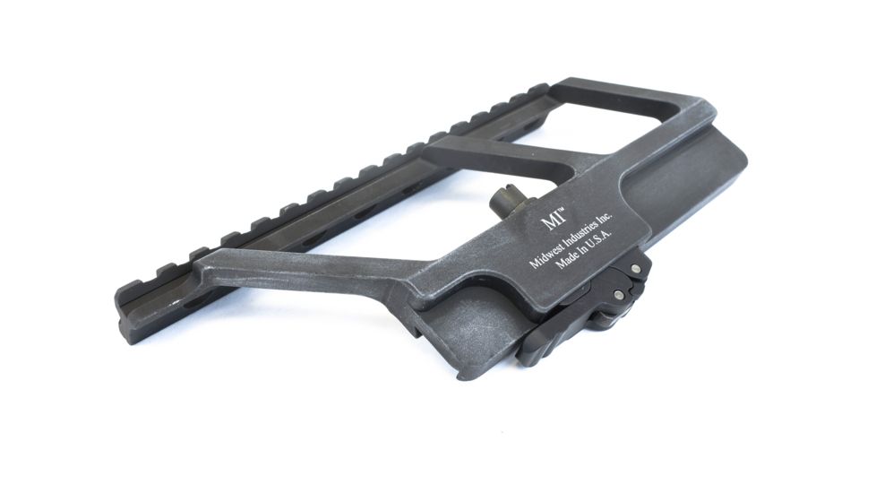 Midwest Industries AK Side Railed Scope Mount, Yugo, Black, MI-AK-SM-Y