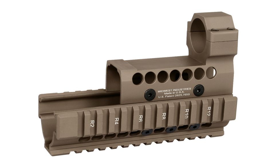 Midwest Industries AK47/74 Hand Guard - ML2 Full Size Dot, Flat Dark Earth, MI-AKH-ML2--FDE