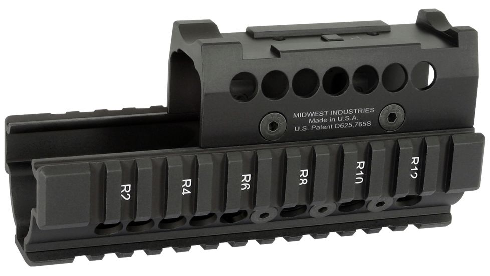 Midwest Industries AK47 / 74 Hand Guard Primary Arms Top Cover, Black, MI-AKH-T1/VS