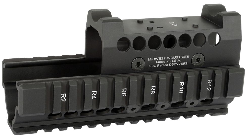 Midwest Industries AK47 / 74 Hand Guard W/ Leupold Delta Top Cover, Black, MI-AKH-LD