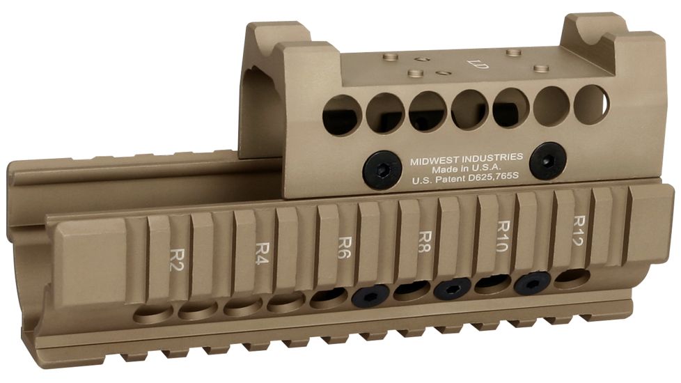 Midwest Industries AK47 / 74 Hand Guard W/ Leupold Delta Top Cover, Flat Dark Earth, MI-AKH-LD-FDE