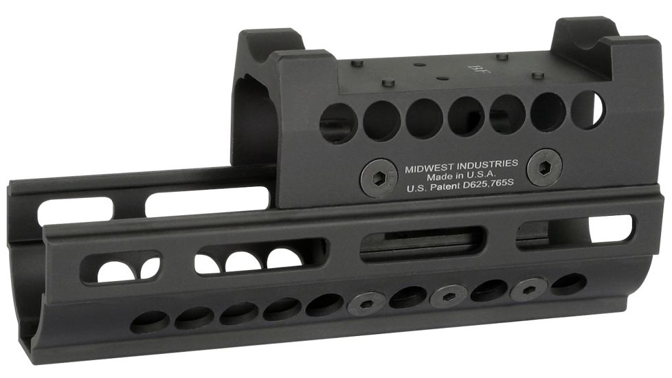 Midwest Industries AK47/74 SS W/ Burris FastFireTop Cover, Black, MI-AK-M-BF