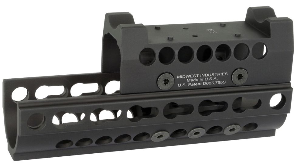 Midwest Industries AK47/74 SS W/ Burris FastFireTop Cover, Black, MI-AKSS-K-BF