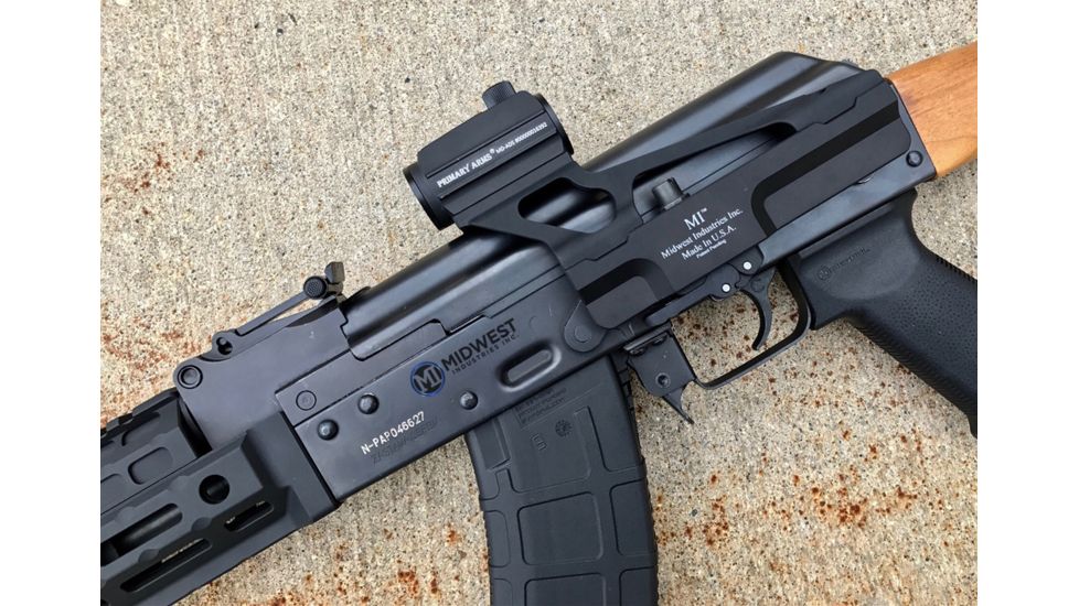 Midwest Industries AKG2 Scope Mount, Yugo Pattern AK-47/74, Aimpoint T1, T2 and Clone, Black, MI-AKSMG2-YT1