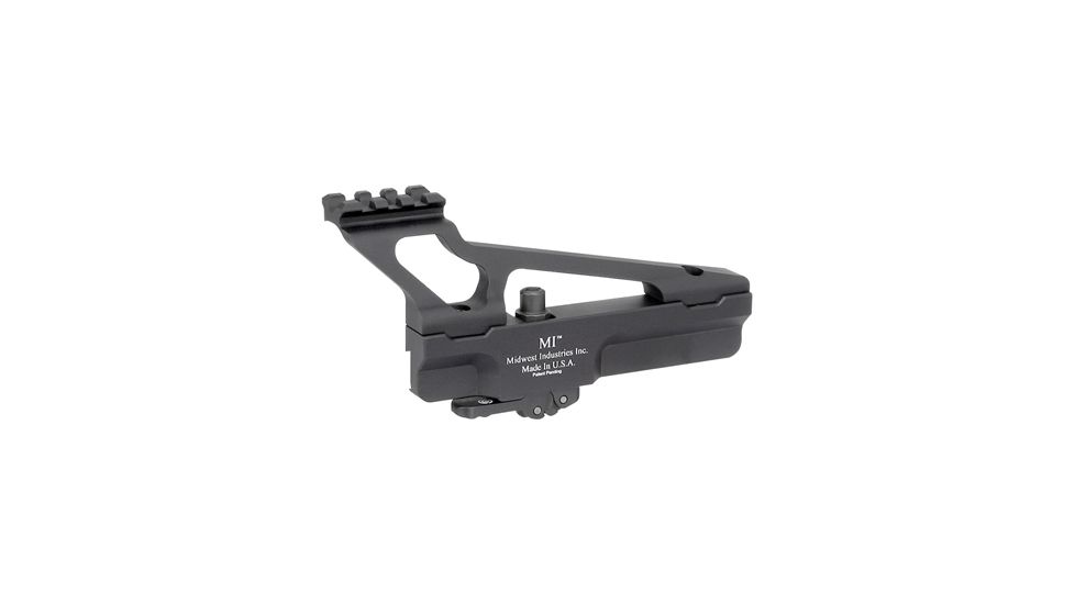 Midwest Industries AKG2 Scope Mount, Yugo Pattern AK-47/74, Mini Rail Top, Black, MI-AKSMG2-YMR