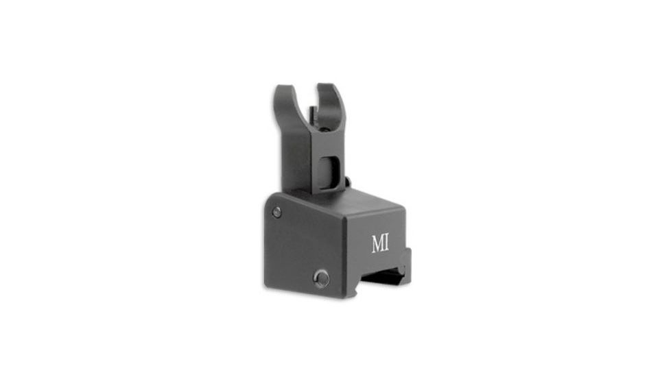 Midwest Industries AR-10 Front Flip Up Gas Block Height, Black, MCT-AR10-LAFFG