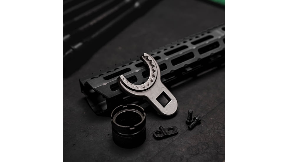 Midwest Industries AR15 Barrel Castle Nut Wrench, Silver, MI-BNW