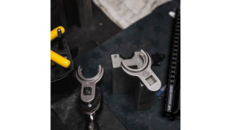 Midwest Industries AR15 Barrel Castle Nut Wrench, Silver, MI-BNW