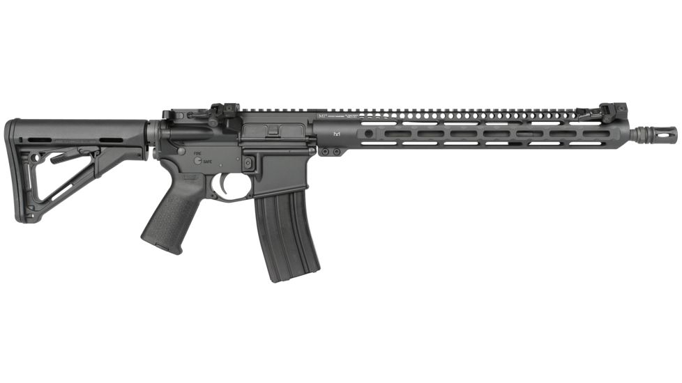 Midwest Industries Combat Rifle Offset Deployable Front and Rear Sight, Black, MI-CRS-OSS