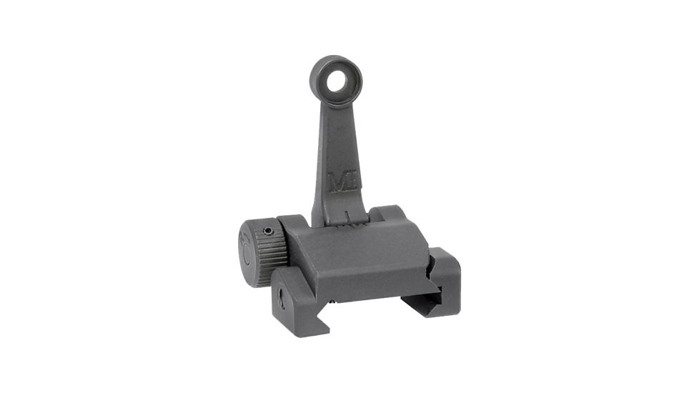 Midwest Industries Combat Rifle Top Mounted Deployable Rear Sight, Black, MI-CRS-R