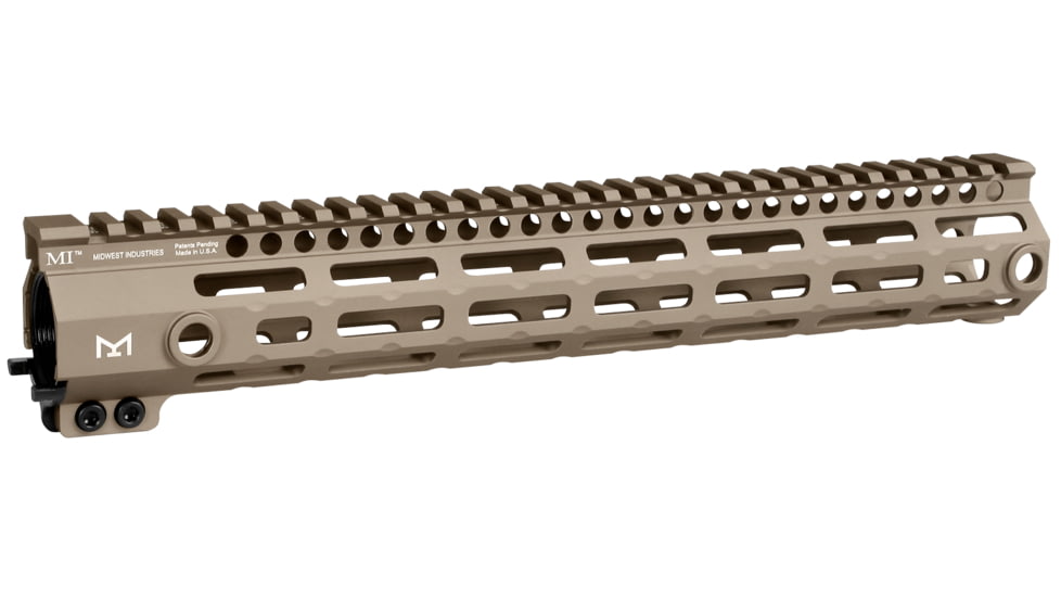 Midwest Industries G3M Series M-LOK Handguard, 12in, Fits AR-15, Flat Dark Earth, MI-G3M12-FDE