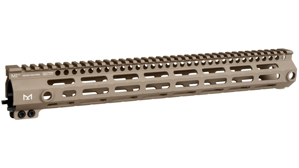 Midwest Industries G3M Series M-LOK Handguard, 15in, Fits AR-15, Flat Dark Earth, MI-G3M15-FDE