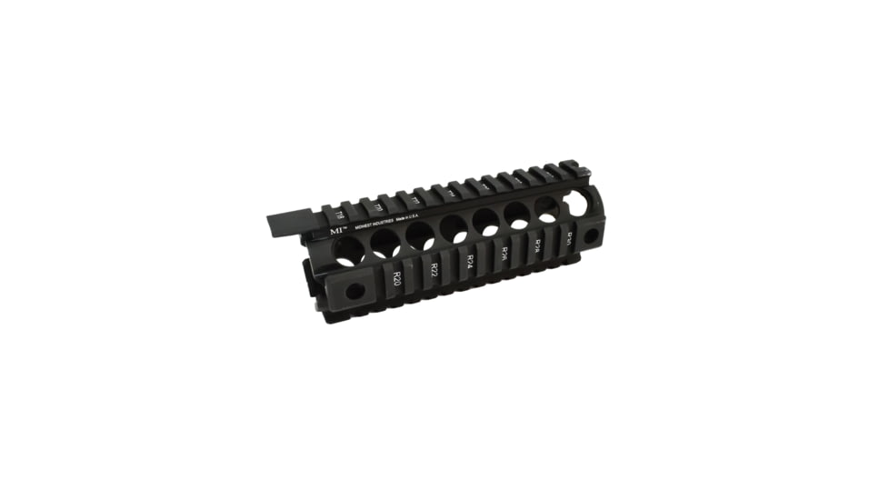 Midwest Industries Gen2 Two-Piece Drop-In Handguard Carbine Length, Black, MCTAR-17G2