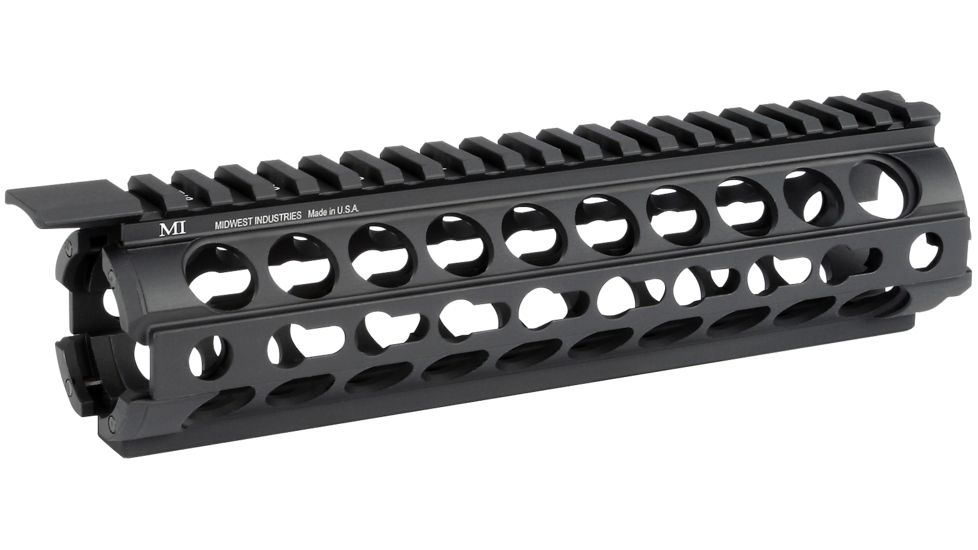 Midwest Industries K-Series KeyMod Two Piece Drop-In Handguard Mid Length Black MI-18K
