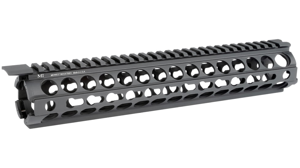Midwest Industries K-Series KeyMod Two Piece Drop-In Handguard Rifle Length Black MI-19K