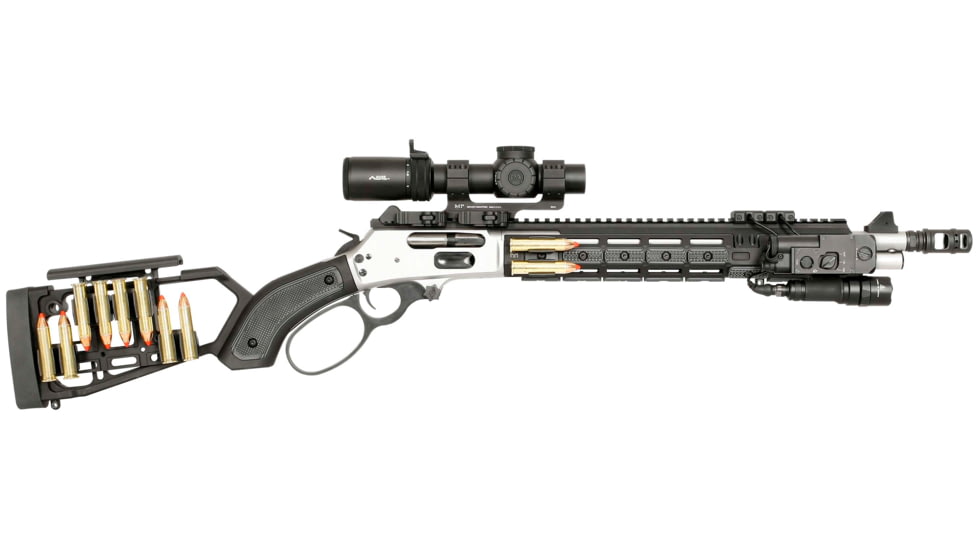 Midwest Industries Lever G10 Pistol Grip Stock, Grey Black, Lever Sto