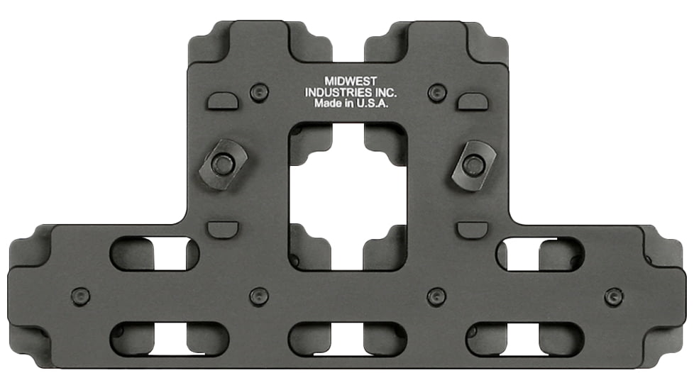 Midwest Industries Lever Stock Shell Holder Plate With 6 Shell Holders, Black, MI-LS-SHP-BUNDLE