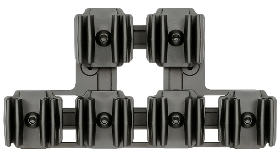 Midwest Industries Lever Stock Shell Holder Plate With 6 Shell Holders, Black, MI-LS-SHP-BUNDLE
