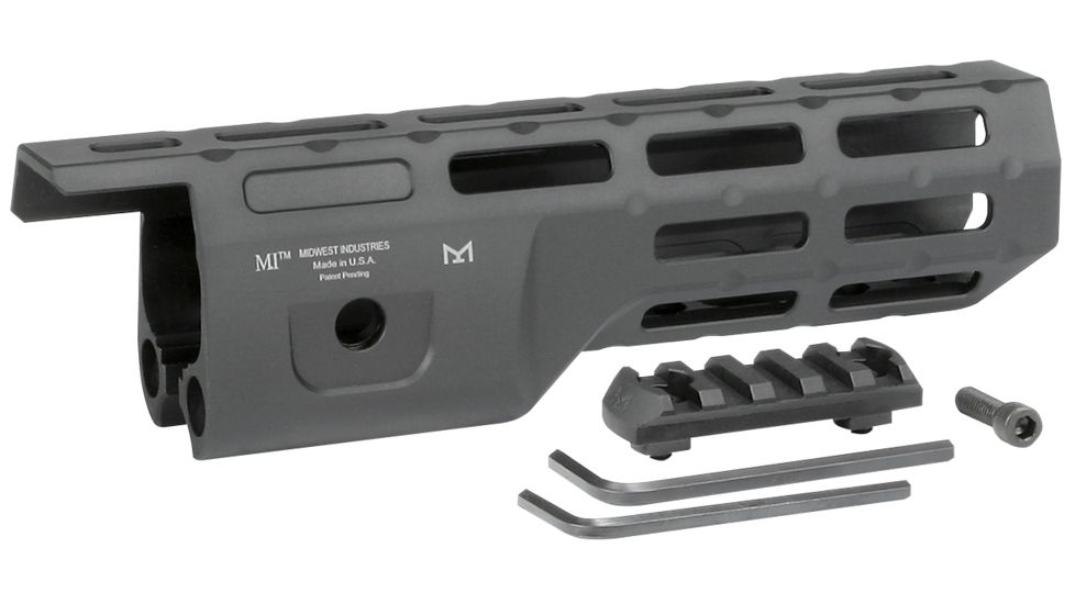 Midwest Industries M-Lok Hand Guard 8.0in Compatible with Ruger 10/22 TakeDown, Black, MI-1022-8H