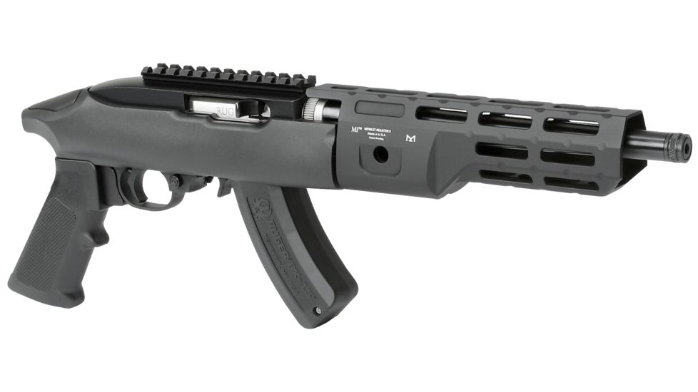 Midwest Industries M-Lok Hand Guard 8.0in Compatible with Ruger 10/22 TakeDown, Black, MI-1022-8H