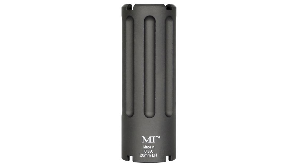 Midwest Industries M92/M85 Krink AK Rifles 26mm LH TPI Overall Length 3.375 Inch Hardcoat Anodized 6061 Aluminium Blast Can, Includes Crush Washer, Black, MWMI-BCM92M85