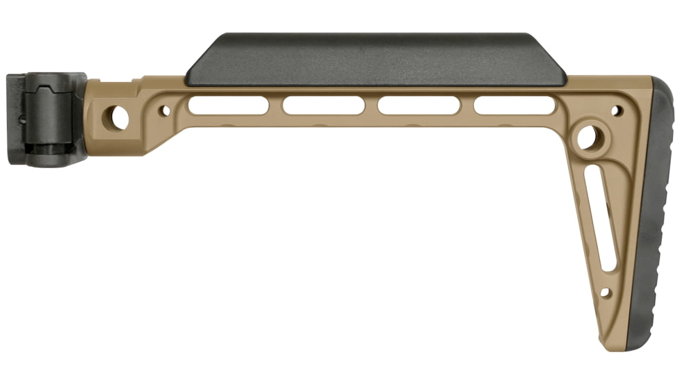 Midwest Industries Minimalistic Side Folding Stock, FDE, MI-MIN-SF-FDE