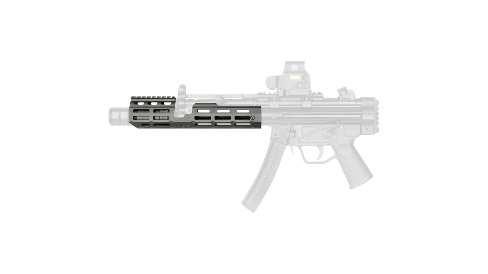 Midwest Industries MP5 M-LOK Suppressor Handguard, Black, MI-MP5-SD