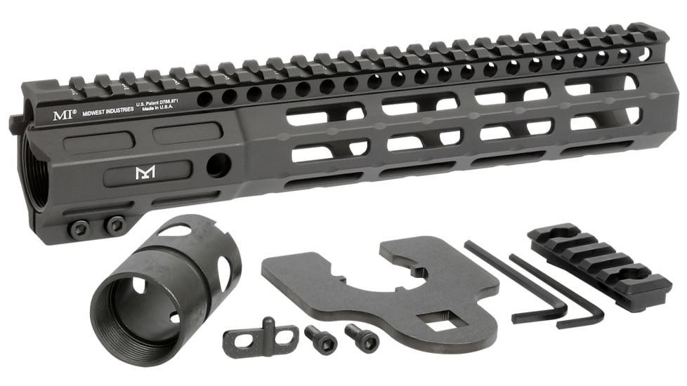 Midwest Industries Night Fighter M-LOK Handguard, Black, 10.5in, MI-NF10.5