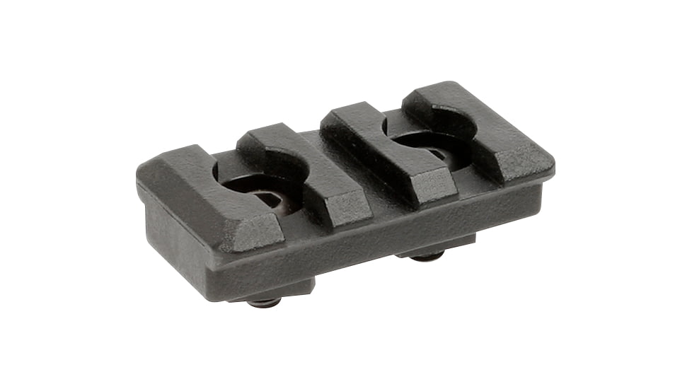 Midwest Industries Polymer M-Lok Rail Section, 3 Slot, Black, MI-3PMR