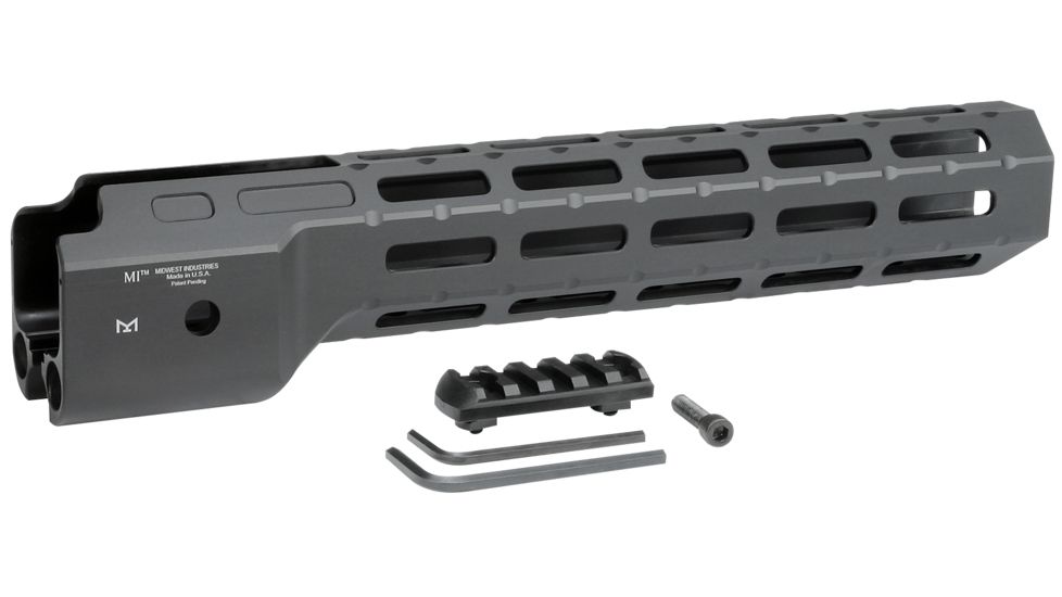 Midwest Industries Ruger PC9 Combat Rail, M-LOK, Black, Medium, MI-CRPC9