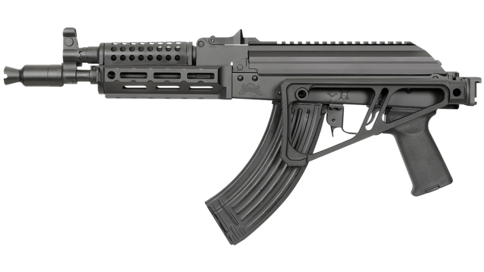 Midwest Industries Side Folding Fixed Extruded Stock, Black, MI-STAP-SF-FES