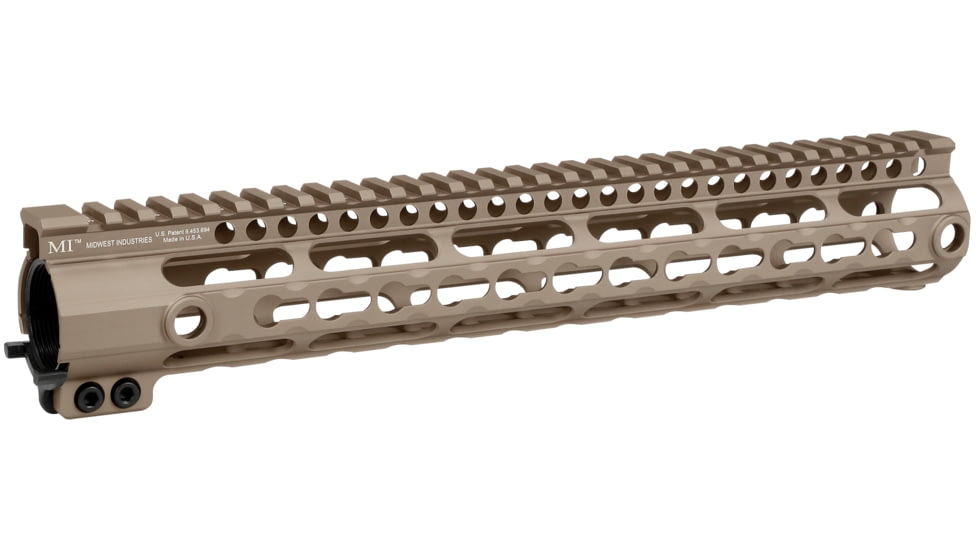 Midwest Industries SS Series KeyMod Handguard 12in, Flat Dark Earth, MI-SSK12G3-FDE