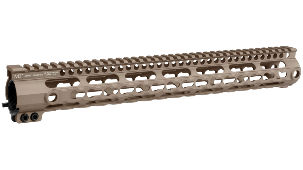Midwest Industries SS Series KeyMod Handguard 15in, Flat Dark Earth, MI-SSK15G3-FDE