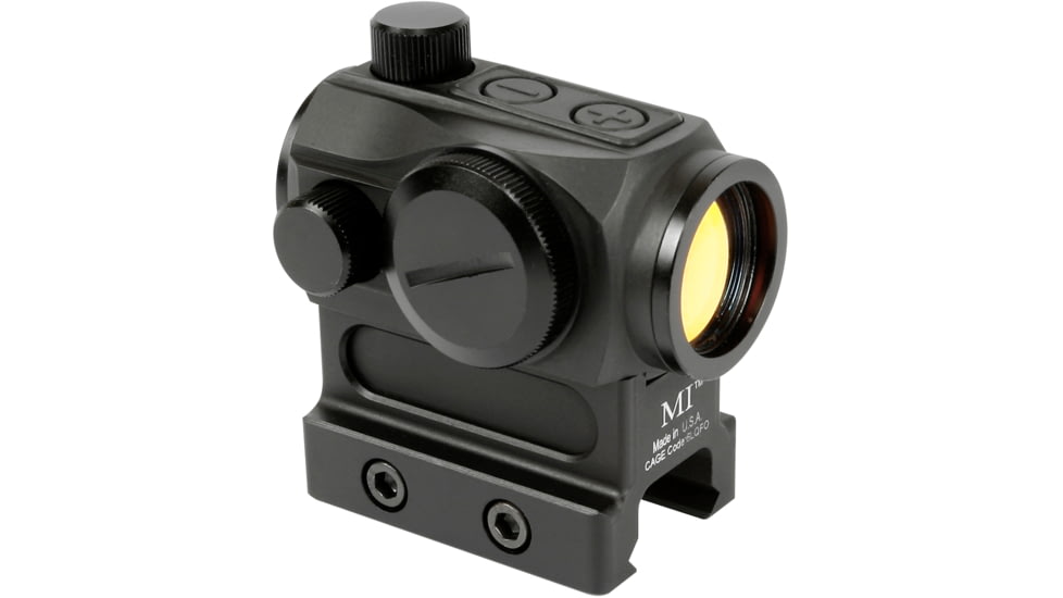 Midwest Industries T1/T2 Red Dot Optic Mount, Absolute Co-Witness, Black, MI-T1-CO