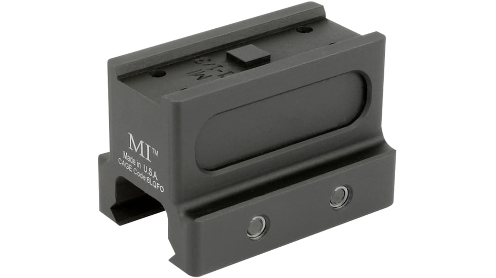 Midwest Industries T1/T2 Red Dot Optic Mount, Lower 1/3, Black, MI-T1-1/3, EDEMO1
