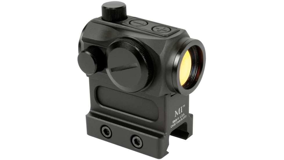 Midwest Industries T1/T2 Red Dot Optic Mount, Lower 1/3, Black, MI-T1-1/3, EDEMO1