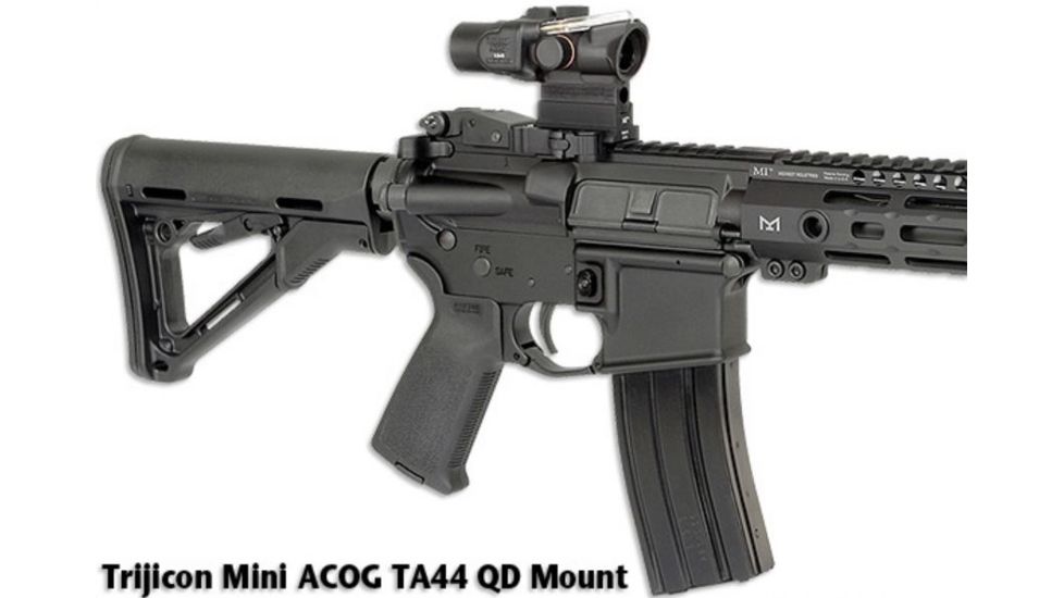 Midwest Industries Trijicon ACOG-Mini QD Mount, Black, MI-QDTAM