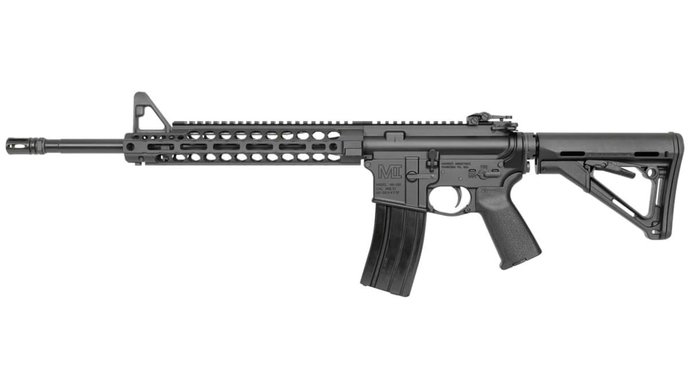 Midwest Industries Two Piece Free Float Handguard, AR-15, 11.5 in, Mid Length, M-LOK, Anodized, Black, MI-21XM
