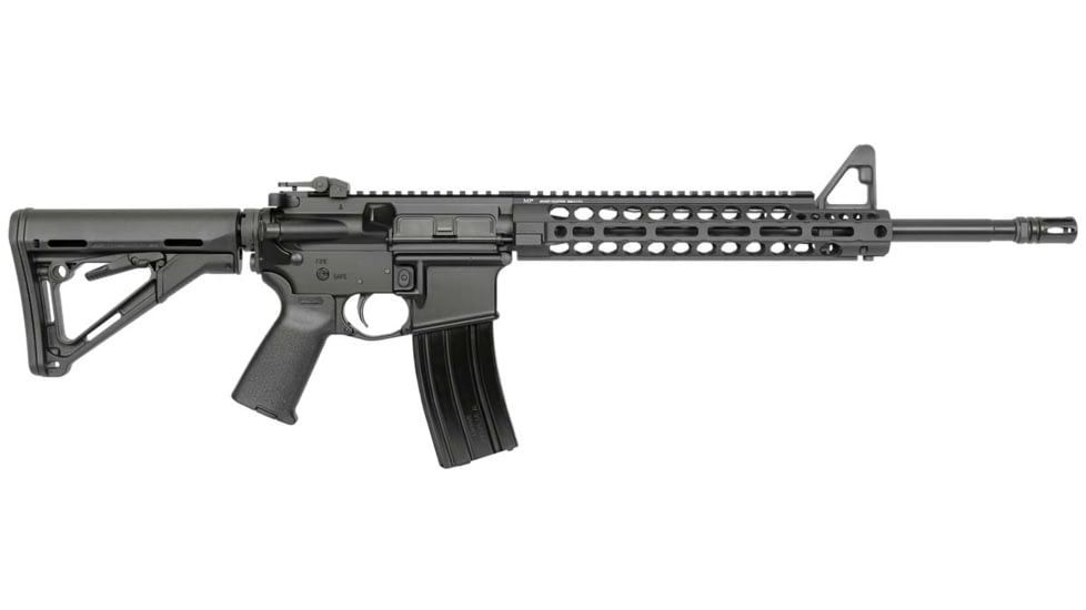 Midwest Industries Two Piece Free Float Handguard, AR-15, 11.5 in, Mid Length, M-LOK, Anodized, Black, MI-21XM